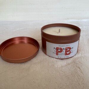 NWT, Trader Joe's Soy Wax Blend Peony Blossom Scented Candle, 5.7 Ounces